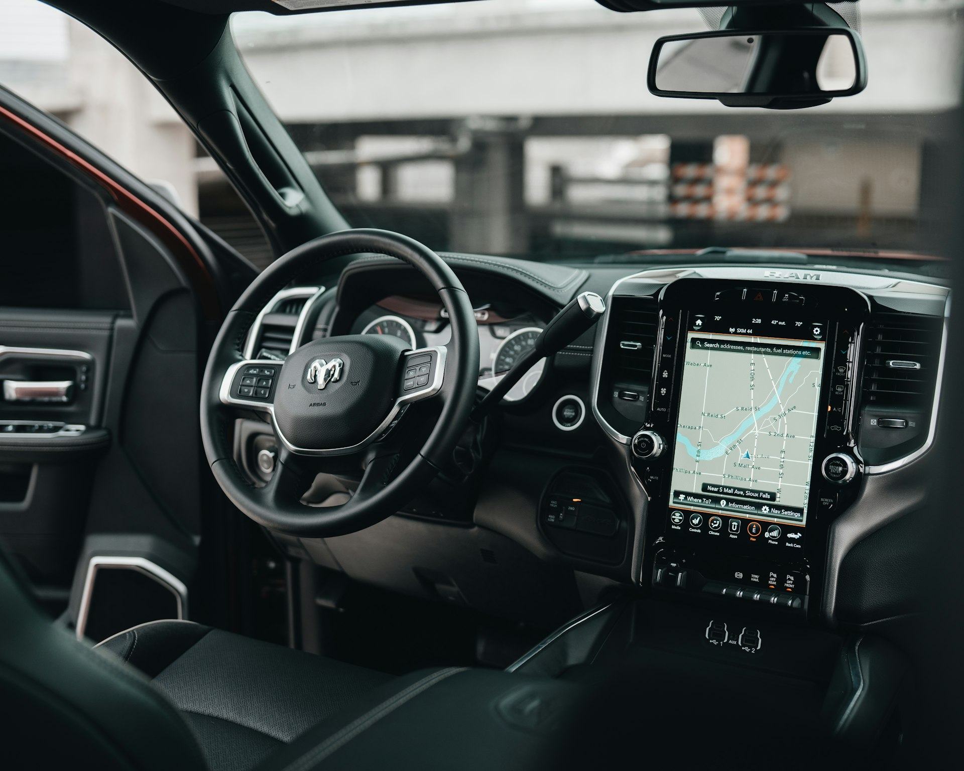 Leather cabin and dashboard